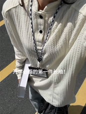 XZ809A/SYR24/特P24/控48肌理感设计感亨利领polo衫长T卫衣，男装Polo衫，星座809A(原222-1)