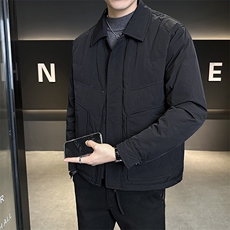 新标902025新款男士白鸭绒翻领简约休闲百搭羽绒服5979-P275，男装羽绒服，电商A413