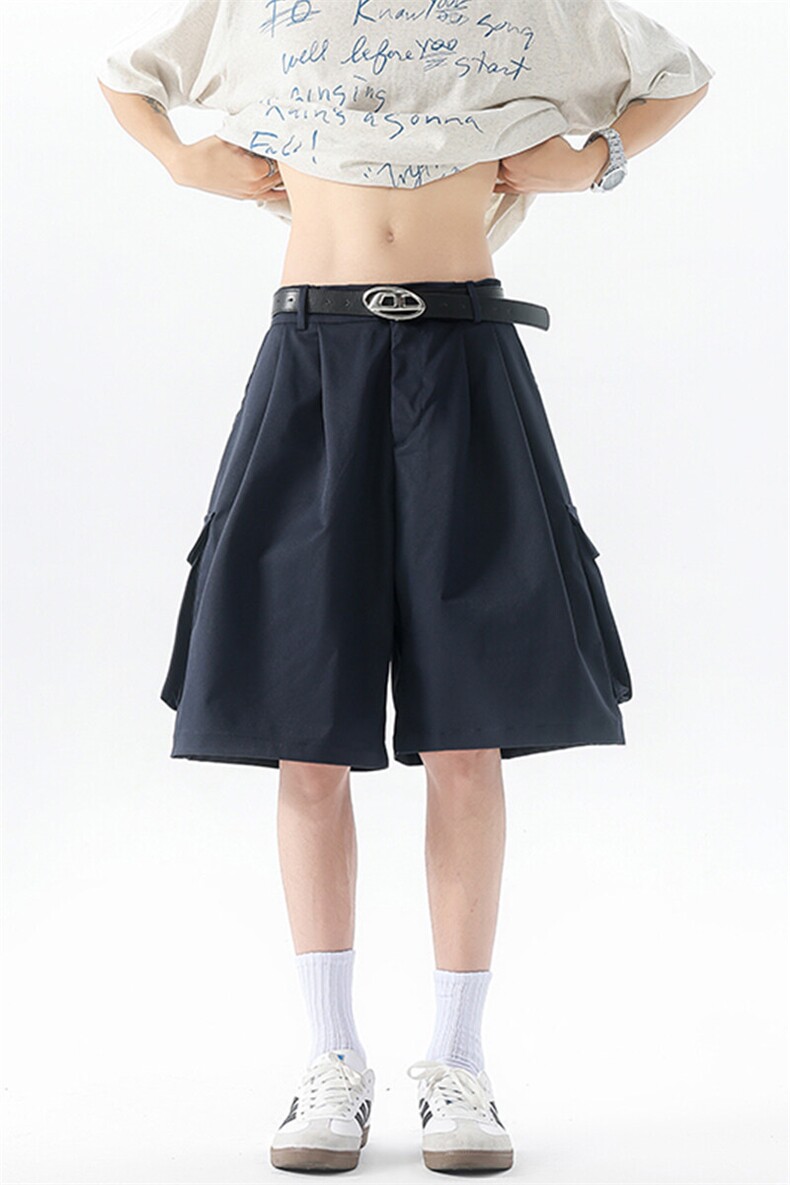 8XL-M工装西装短裤男夏季宽松大码日系痞帅高级五分裤DK26002P48,男装休闲裤,电商B312