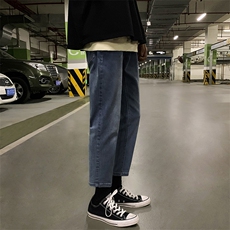 春季猫须小脚牛仔裤跑量休闲裤子XZ707-KZ005-50，男装牛仔裤，星座707