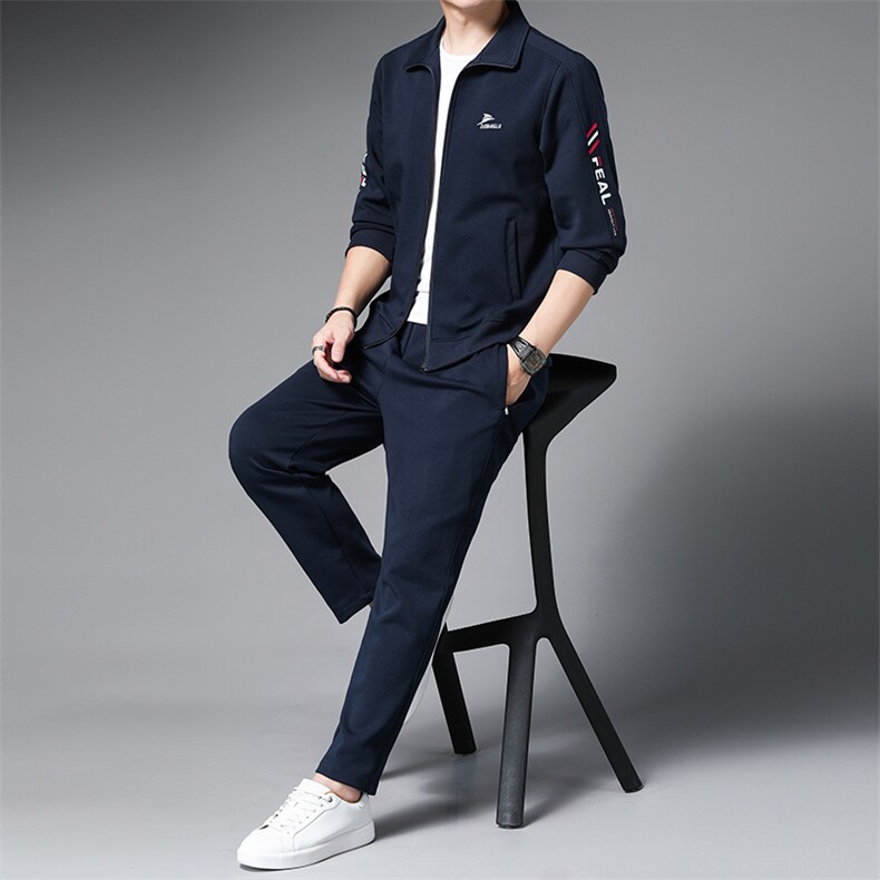 AL2805钱塘2020-3春秋新款运动休闲时尚中青年男士套装P150,男装休闲套装,钱塘207-3