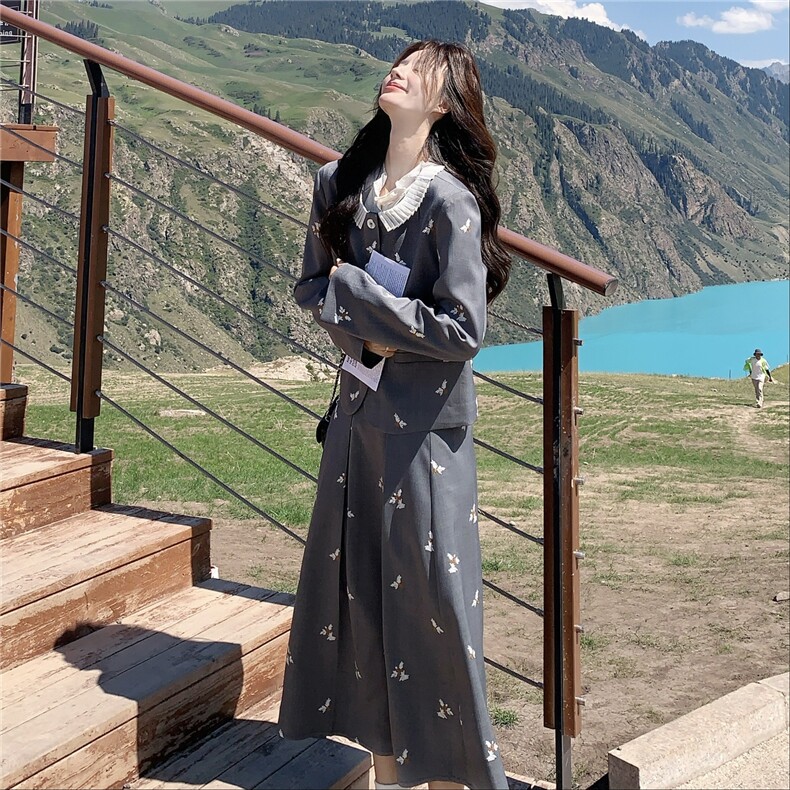 2025年秋季新款套装两件套绣花RF2C290-6862#-P195-K295,女装套装/套裙,蝶眷