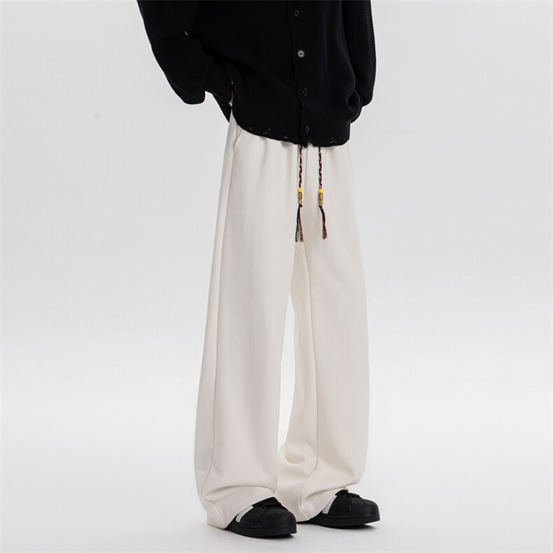 8XL-M加绒雪尼尔裤子秋冬麦穗纹卫裤潮牌直筒休闲长裤KZ1938/P58,男装休闲裤,电商B238
