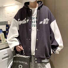 22冬新款宽松休闲oversize港风百搭加厚外套拉链衫B266-Y620-P80，女装短外套，星座B257-1