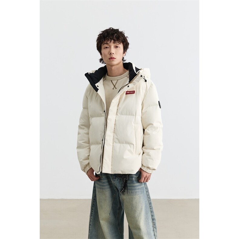 90%绒 新标有报告 短款连帽宽松羽绒服外套 Y5007/P268图片