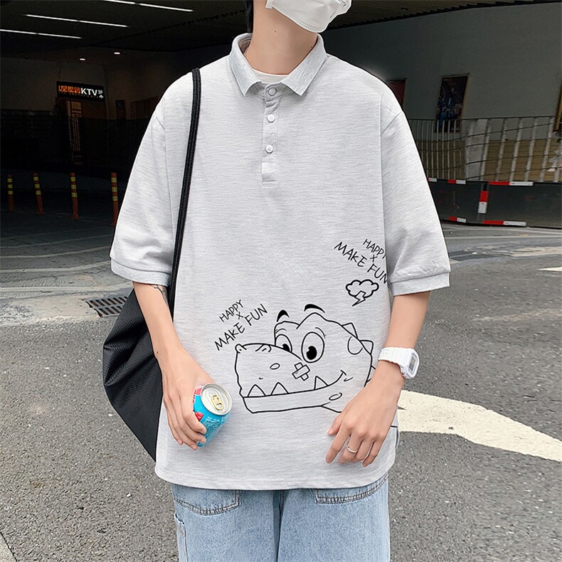 PL57136-P35翻领短袖polo衫男大码胖子半袖t恤男有领保罗衫模特,男装Polo衫,电商A040
