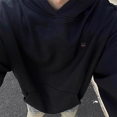 抖音得物二开现货供应春装重磅美式高街宽松连帽卫衣DL3002，男装卫衣，电商A486-1