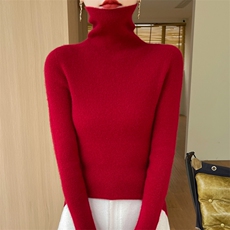 秋冬季新款纯色毛衣女长袖宽松显瘦百搭上衣，女装针织衫/毛衣，贵皇网供仓