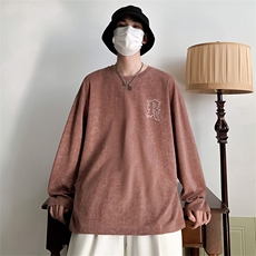 C017P30秋季港风潮流宽松长袖t恤打底衫男，男装T恤，星座1204-3