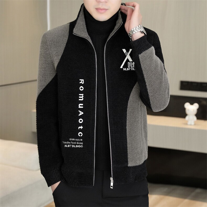 秋冬新款男士短款立领时尚潮流修身毛呢大衣夹克外套D76P145控238,男装毛呢大衣,电商B226-2（原B217-2）