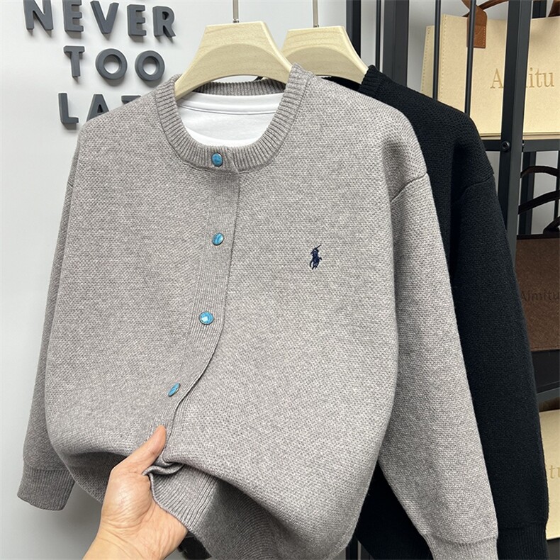 网图现货85806-P70开衫男针织衫毛衣刺绣外套春秋季男潮流宽松,男装针织衫/毛衣,电商D310B