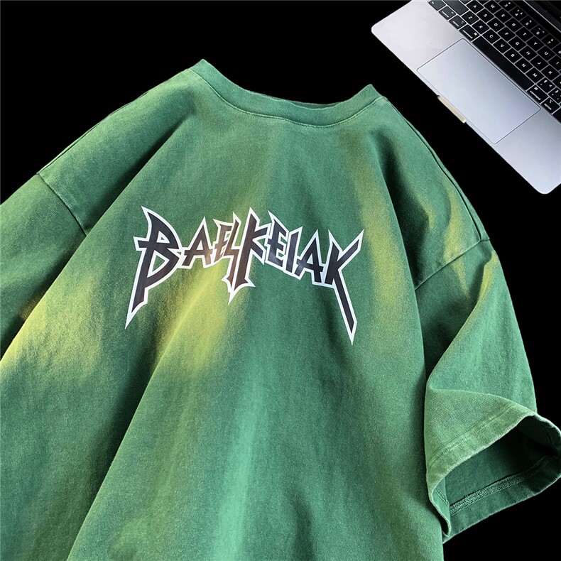 夏季短袖男百搭T恤宽松水洗D329-QM579-P40-控58图片