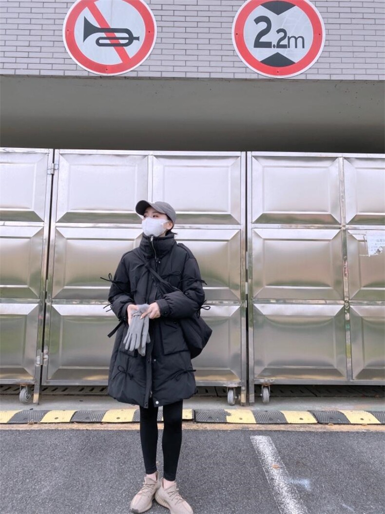 重工加厚立领长款羽绒服，女装羽绒服，驿谷