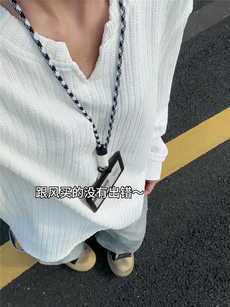 XZ809A/SYR34/P35/控58麦穗纹V领长袖T恤卫衣,男装T恤,星座809A(原222-1)