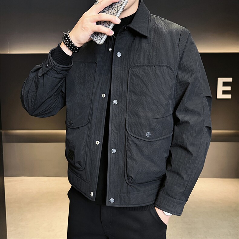 店主风2025年衬衫领潮流时尚帅气轻薄羽绒服男LMS2505-P245,男装衬衫,电商D240-242