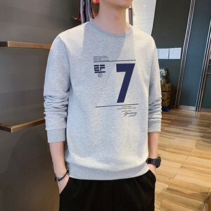 卫衣男潮ins宽松秋季圆领外套休闲日系衣服潮流DF113T图片