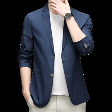 休闲西服男士春秋季2023新款中年商务西装宽松时尚百搭上衣外套，男装西服，电商B212（原钱塘6029）