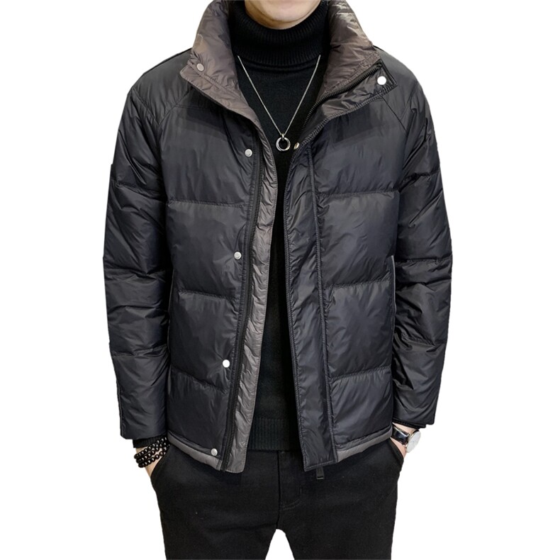 冬季短款立领羽绒服男日系加厚面包服保暖外套Y6626-P195,男装羽绒服,电商A239