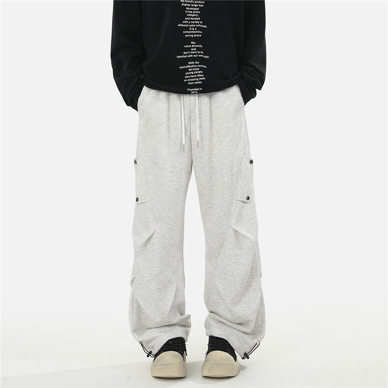 现货高克重宽松版型卫裤运动裤B336-DK238-P48，男装休闲裤，电商B336