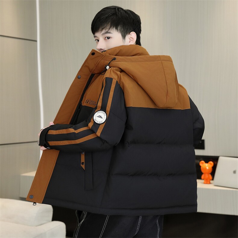 冬季加厚棉衣男休闲青年连帽棉衣百搭棉服外套MY8755-P113,男装棉衣,星座310B-3