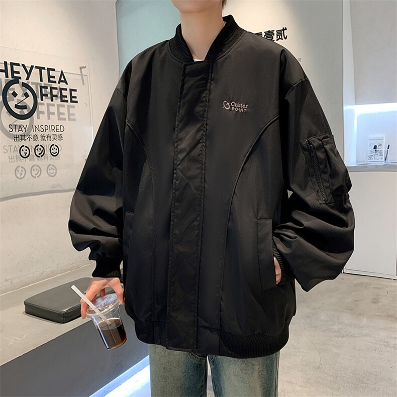 F145-P65飞行员夹克棒球服男美式复古潮牌宽松小众百搭工装外套,男装夹克,星座512-6