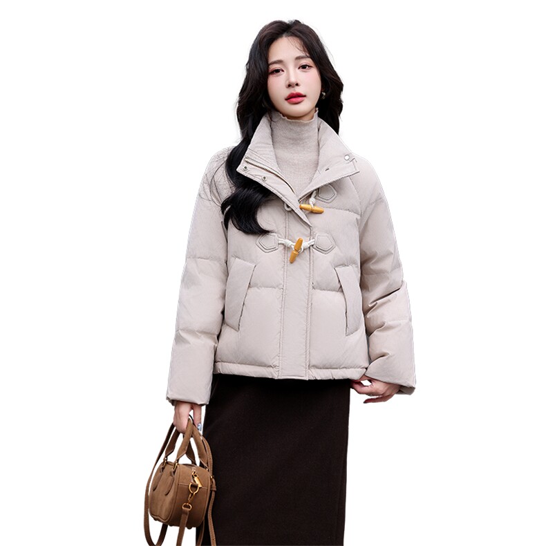 有报告！90%白鸭绒立领羽绒服，档口拿220元,女装羽绒服,天丽
