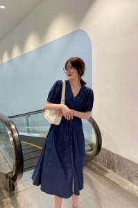 天丝牛仔连衣裙，女装连衣裙，E·风尚