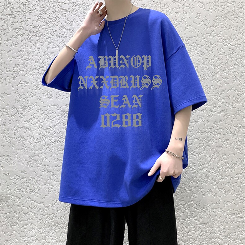 纯棉短袖t恤男大码半袖打底衫宽松体恤衫DX17307-P20大皂风,男装T恤,电商A040