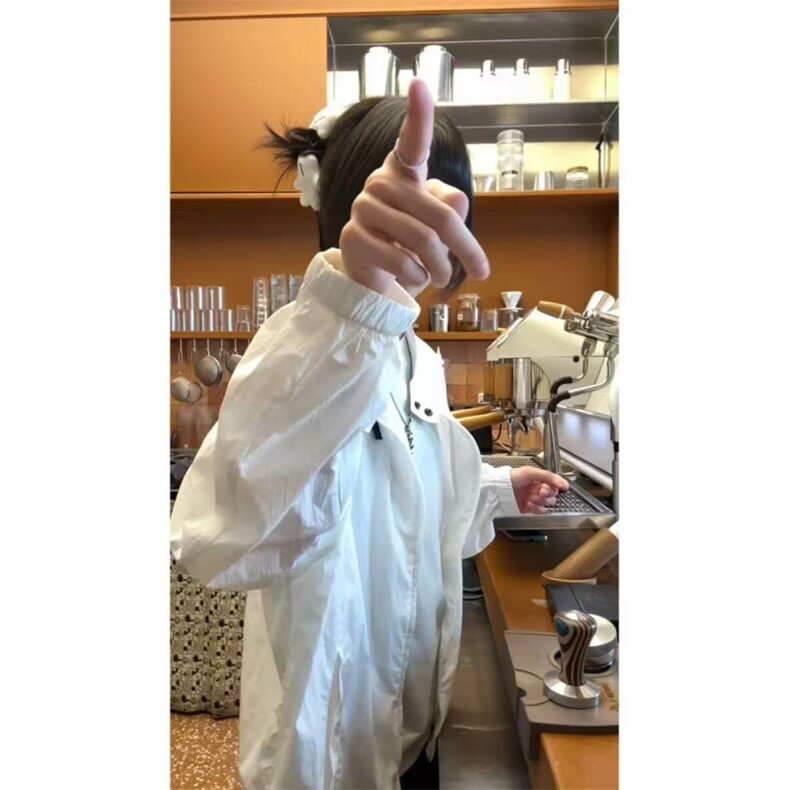 OclinG9四色哈灵顿立体裁剪下摆可调节尼龙防晒衣F25218批48，男装防晒衣，星座1004-6