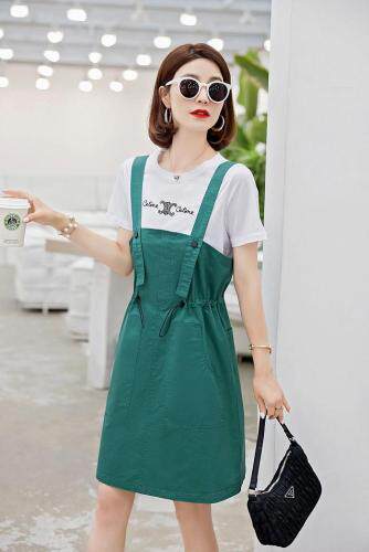 背带套裙，女装，他她迷