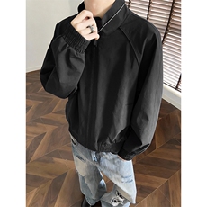 高品质春装新款老钱风美式高街解构立领棒球服飞行夹克休闲外套潮，男装夹克，电商A486