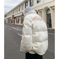 港风23新款冬季时尚百搭立领PU皮棉服外套MY64510P115控158，男装棉衣，电商A268A