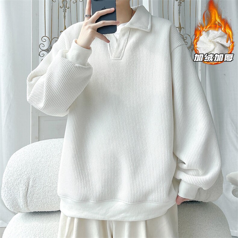 2024冬季新款旋律风车大码加绒加厚卫衣M-5XHW24976-特P50,男装卫衣,电商A022