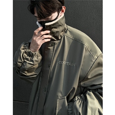 冬装美式复古羊羔毛翻领棉服飞行夹克棉衣加厚外套男H1031P128，男装夹克，电商A341