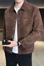 仿小牛皮扎染皮衣夹克男士外套C317-9895-P140卷后188，男装夹克，电商C317