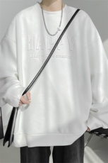 W9015/P35春装新款现货印花卫衣男长袖衬衣大码宽松上衣外套，男装卫衣，电商A141