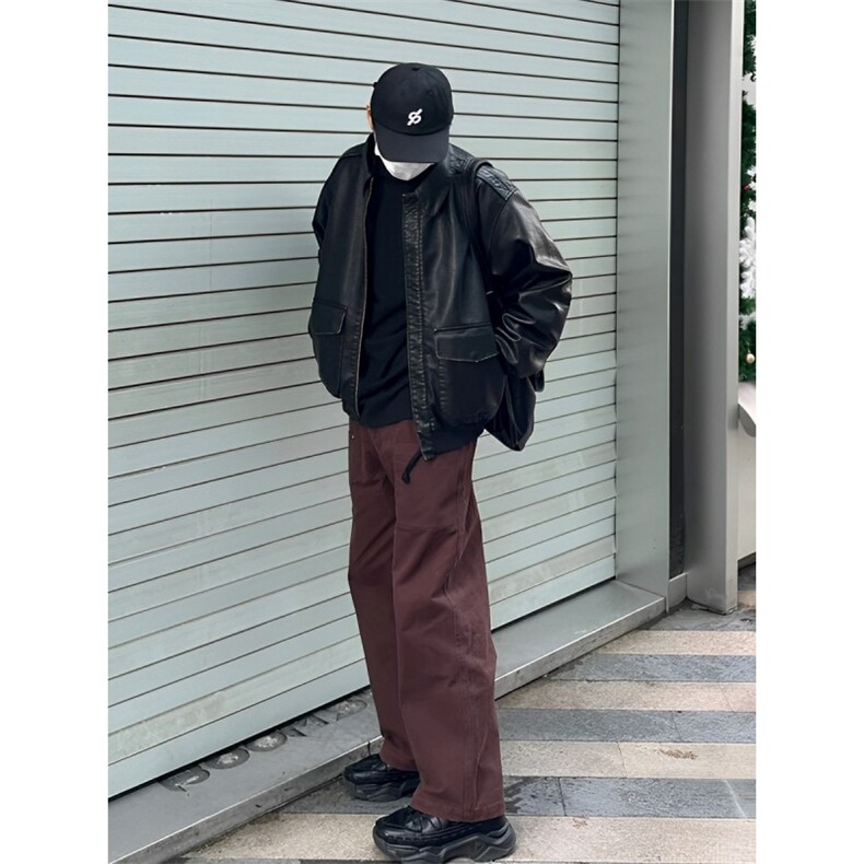 网图现货加厚加棉皮衣飞行员外套1209-1-JK19-P90主推可谈,男装皮衣,星座1209-1