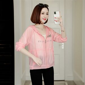 防晒衣女2021夏季新款韩版防晒服防紫外线薄款时尚百搭连帽外套女图片