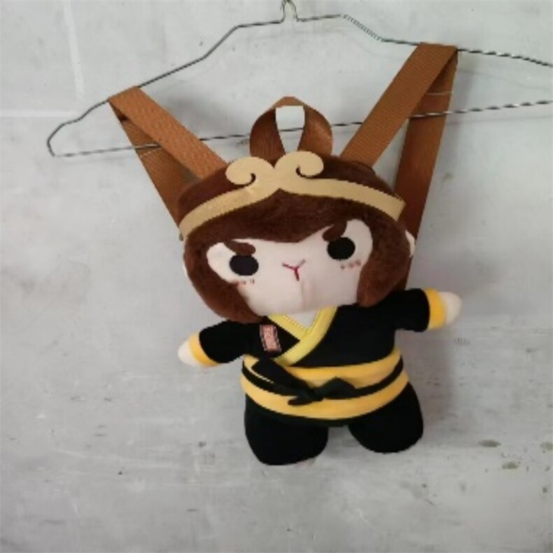 悟空双肩包可爱精品公仔背包可手挎，雪光毛绒玩具