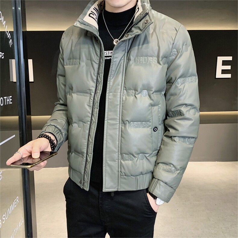 羽绒服男立领PU外套白鸭绒保暖上衣2025冬季新款B317/PY103/P155,男装羽绒服,电商B317