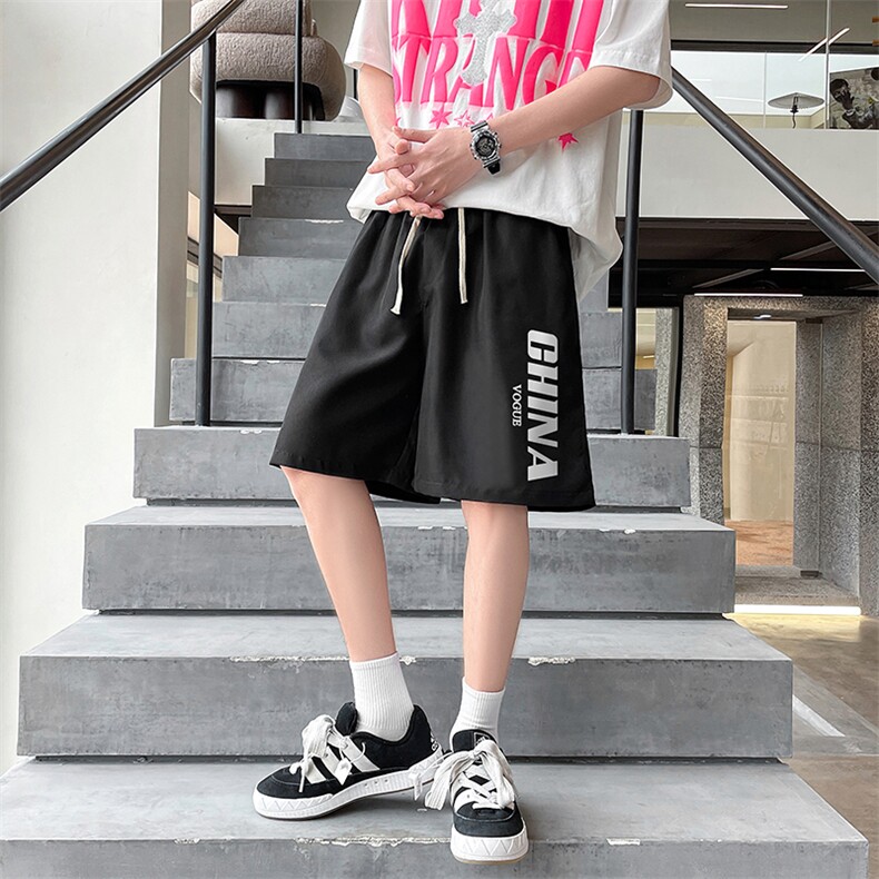 DK39001-P15港风休闲短裤男士大码运动五分裤男中裤男马裤,男装休闲裤,电商A040