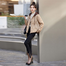 2024冬季新款女装休闲简约加绒风衣外套，女装风衣，涵亦佰惠