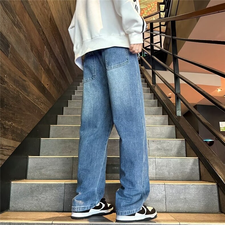 美式牛仔裤男款秋季长裤潮B9073P45,男装牛仔裤,星座1116-2