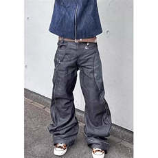 秋冬季重磅水洗黑灰色牛仔裤男痞帅直筒小脚休闲长裤NB5135，男装牛仔裤，星座1116A（原606A-3）