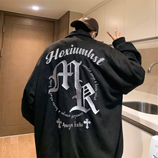 春季新款重磅美式麂皮绒刺绣夹克外套夹克W177P75，男装夹克，星座1116-2