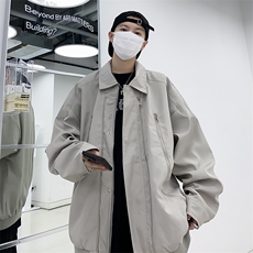 现货美式复古潮牌宽松百搭外套高街小众翻领夹克男W7869-P64，男装夹克，星座512-4