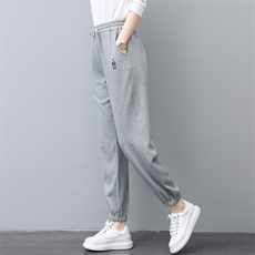 休闲运动女2025春秋新款大码宽松中年妈妈时尚卫衣卫裤，女装休闲裤，璐依舞