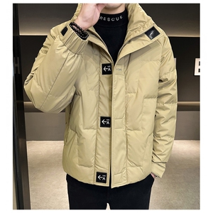 冬立领潮牌白鸭绒御寒加厚保暖韩版青年防寒短款外套派客服男装图片