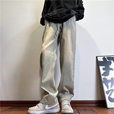 k1086-p55-控78M-5XL大码现货折皱宽松cleanfit牛仔裤，男装牛仔裤，星座116