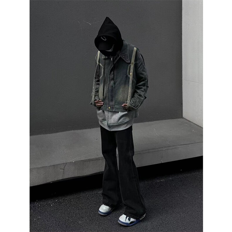 自家图，博主风cleanfit牛仔外套男美式复古夹克NZJK002-P95图片